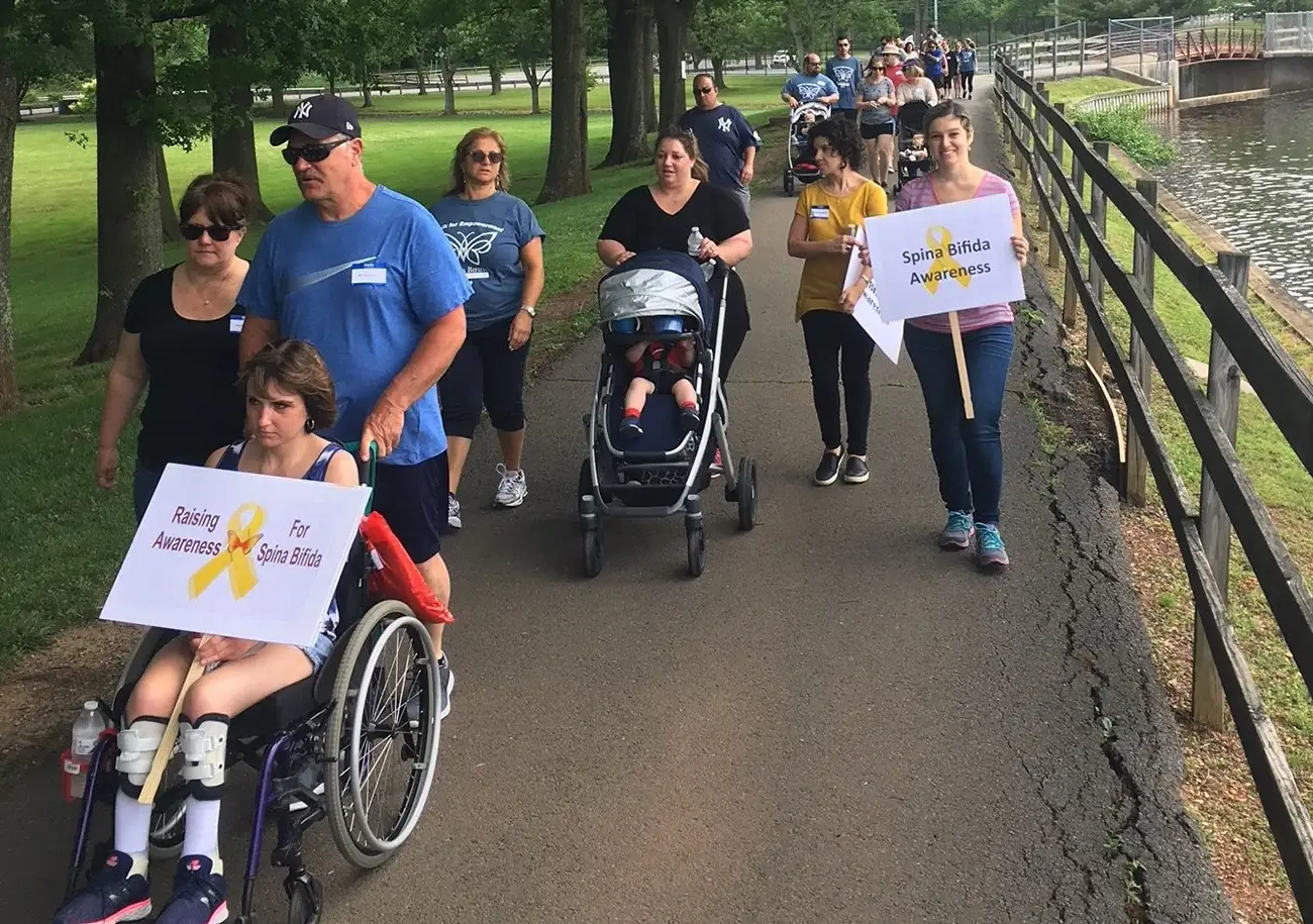 participants walking in the sbrn walk for empowerment