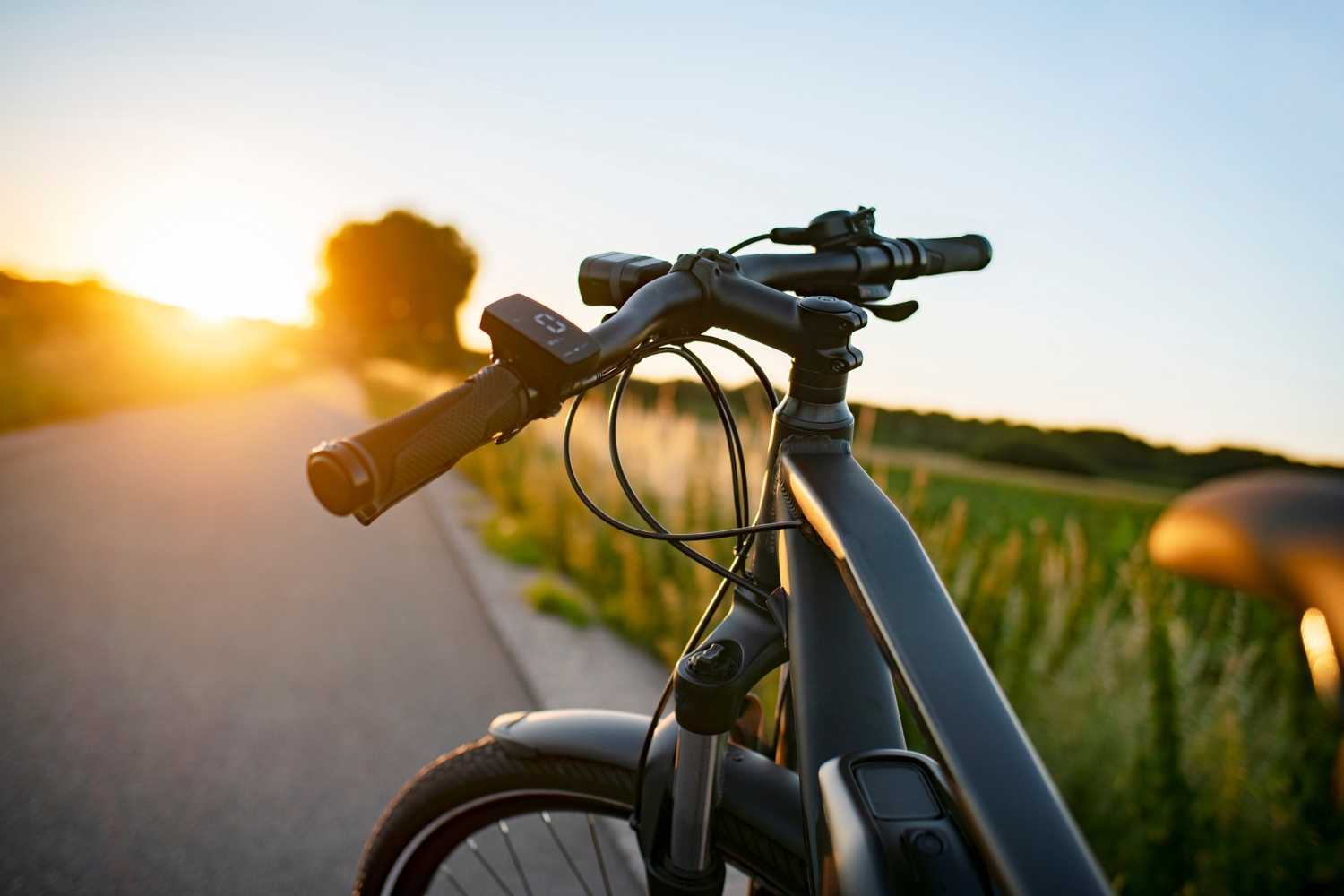 Bike on paved path